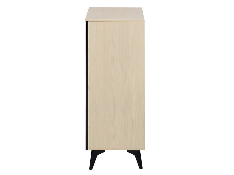  Meuble à chaussures 75x35x90 cm, capacité de rangement optimisée avec 2 portes et 1 tiroir, idéal pour couloir ou salon, design contemporain  - Conforama A