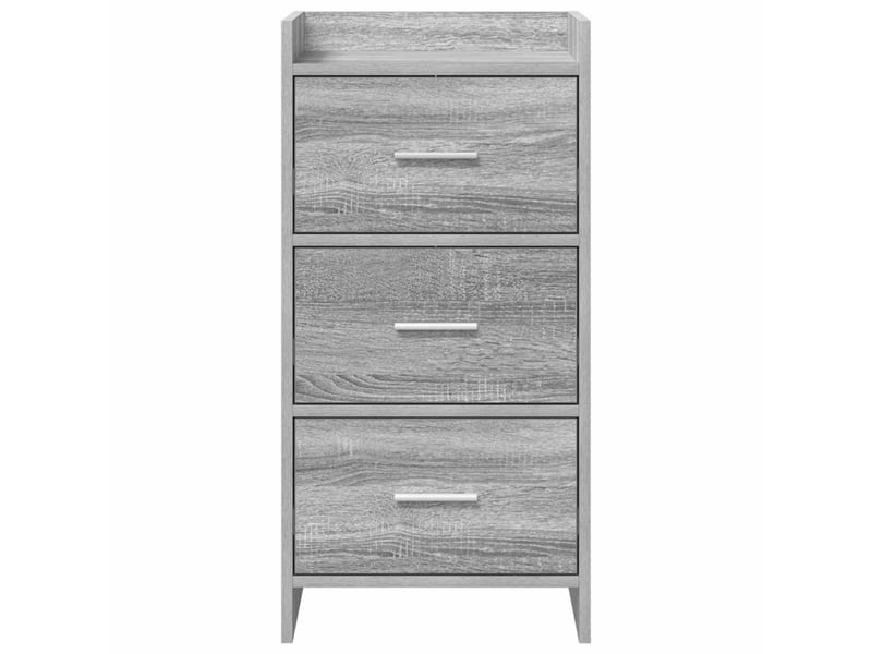  Buffet - bahut - meuble de rangement sonoma gris 40 x 36 x 80 cm bois d'ingénierie  - Conforama E