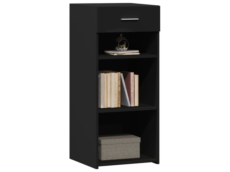  Buffet - bahut - meuble de rangement noir 40x42,5x93 cm bois d'ingénierie  - Conforama C