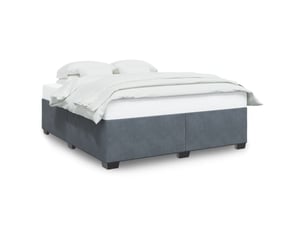 Lit 2 places 200x200 cm    coloris gris