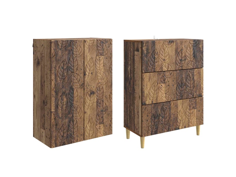 Ensemble de meubles 2 pcs, rangement de salon 66 x 34,5 x 90 cm bois d'ingénierie shl872 - Conforama D