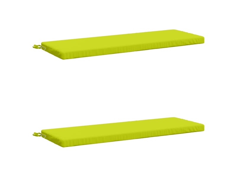 Lot de 2 coussins de banc, coussins d'assise soest 100 % polyester vert vif. Cf57613 - Conforama A