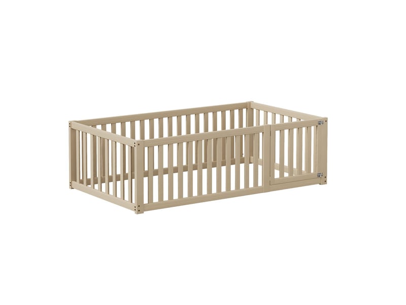 Lit superposé enfant 90x200, sécurité renforcée barrière lit superposé, structure bois massif, conception ludique, gain d'espace - Conforama E