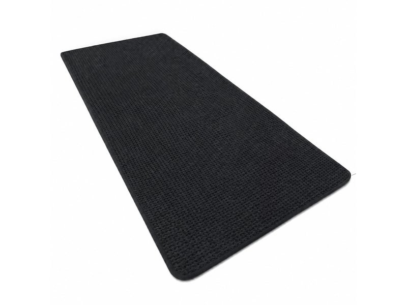  Tapis de bain en chenille antidérapant - 24 x 59 pouces - noir  - Conforama A