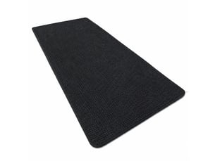 Tapis de bain en chenille antidérapant - 24 x 59 pouces - noir