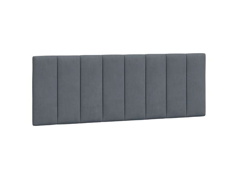  Coussin de tête de lit hanko gris foncé 137 cm velours cf55951  - Conforama A