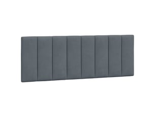 Coussin de tête de lit hanko gris foncé 137 cm velours cf55951