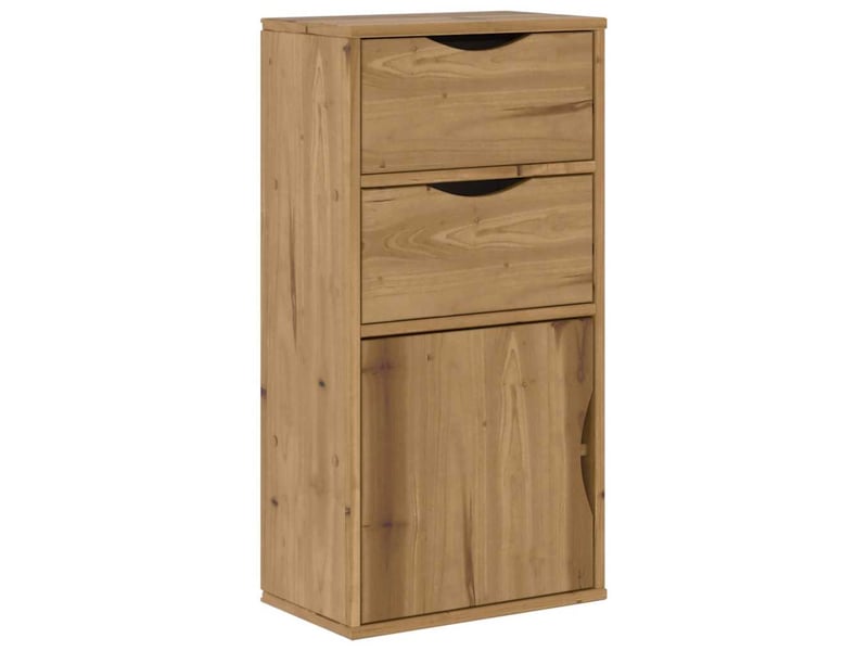  Lot de 5 meubles tv modulables avec rangement pour salon 79 x 24 x 40 cm en bois de pin massif naturel 02_0055984  - Conforama D