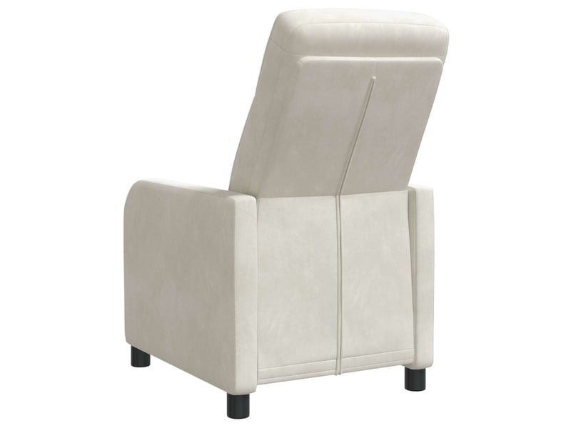 Vidaxl fauteuil inclinable crème velours (v) - Conforama E