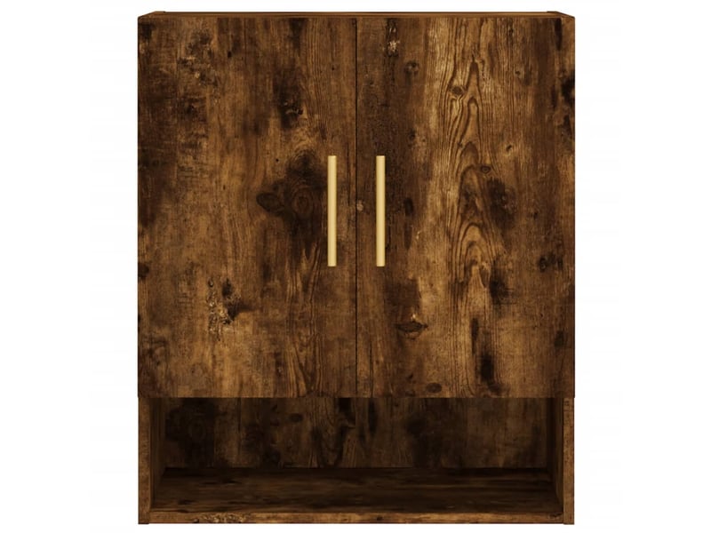  Armoire murale salon, meuble de rangement chêne fumé 60x31x70 cm bois d'ingénierie shl8190  - Conforama E