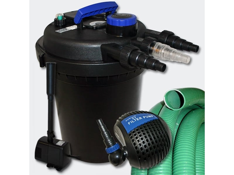 Kit de filtration à pression 6000l uvc 11 watts pompe tuyau fontaine 4216184  - Conforama A