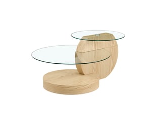 Table basse rond(e) coloris bois clair <strong>HAUSS SPOLE</strong> <strong></strong> - 90 cmx51 cm