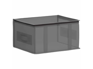 Boîte de rangement avec fenêtre transparente anthracite shl31428