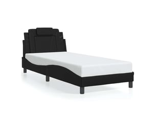 Lit simple 90x190 cm    coloris noir