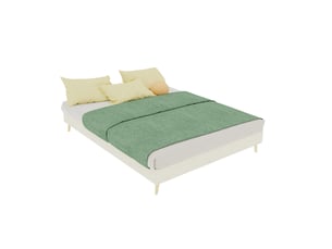 Lit 2 places 140x200 cm HAUSS SPOLE coloris beige