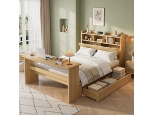 Lit combiné 140x200 cm <strong></strong>  <strong></strong> coloris naturel