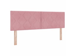 Tete de lit A poser largeur 144 cm   rose