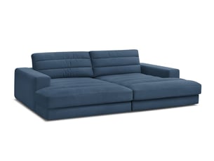 Canapé droit fixe BOBOCHIC SIERRA 4 places Velours bleu