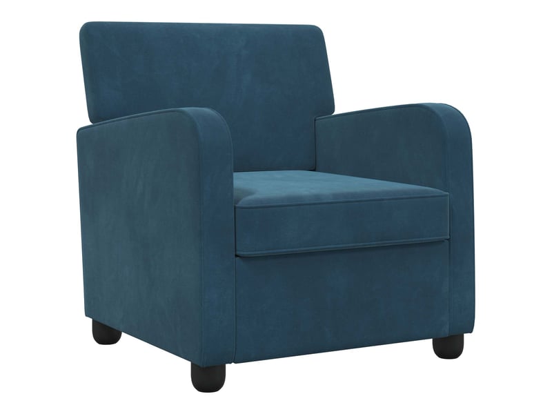  Vidaxl fauteuil bleu velours  - Conforama A