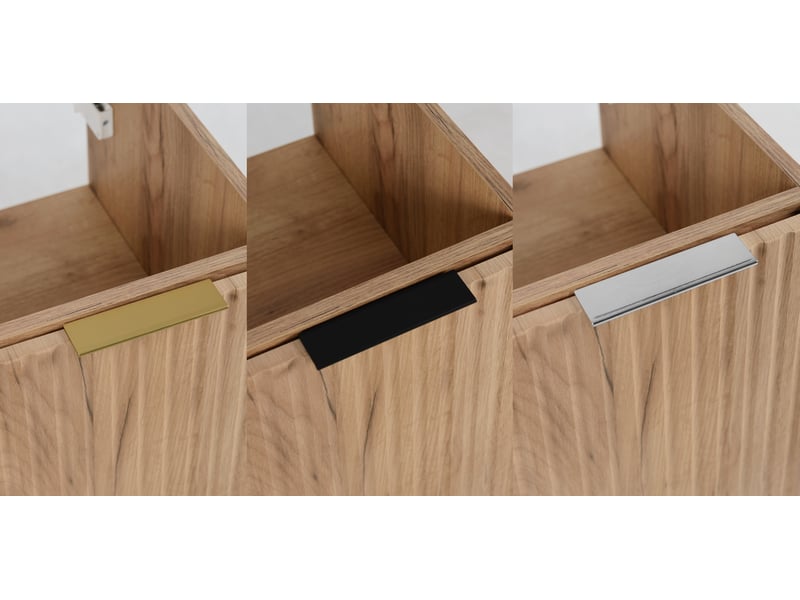  Meuble bas de salle de bain à suspendre avec une porte flow chêne 40 cm  - Conforama R