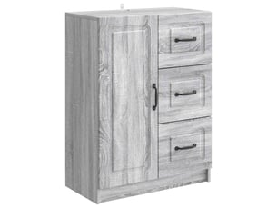 Buffet - bahut - meuble de rangement sonoma gris 66 x 34,5 x 87 cm bois d'ingénierie