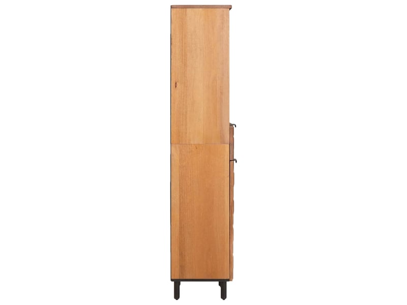 Armoire de salle de bain, cabinet de salle de bain avec étagère marron 38 x 33 x 160 cm cf65018 - Conforama D