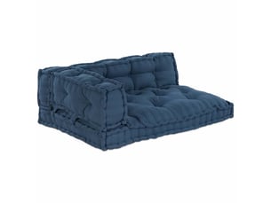 Coussin de canapé sur palette, coussin de chaise 3 pc tissu indigo cf54210