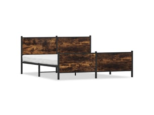 Lit 2 places 200x200 cm    coloris marron