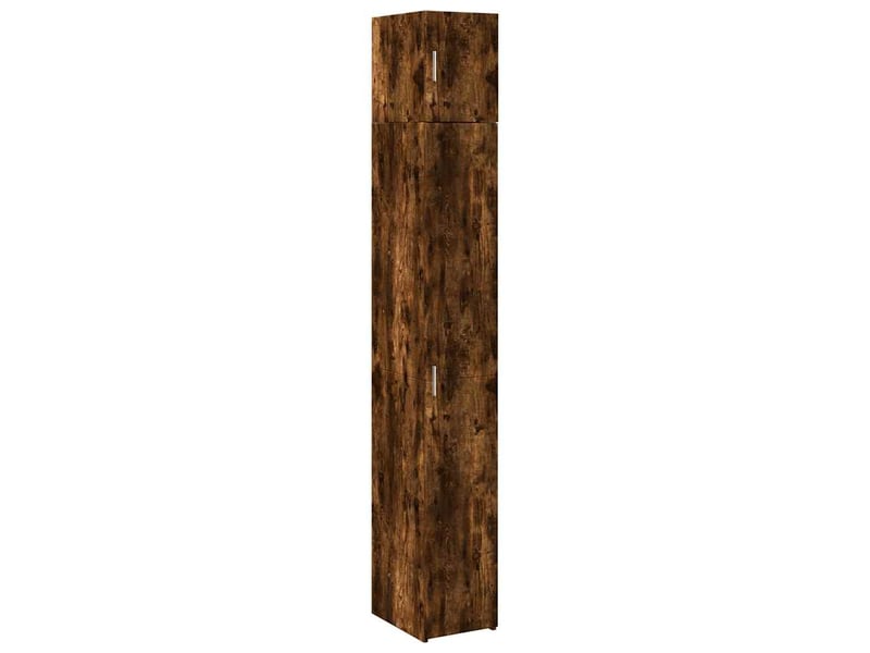  Buffet - armoire de rangement mince chêne fumé 30x42,5x225 cm  - Conforama A