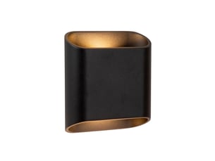 Applique murale intext led dim. 2x5w 2700k ip65 noir - lucide - atila