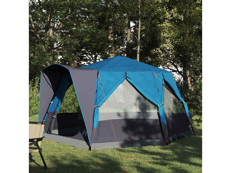 Tente de camping 5 personnes 5 personne bleu et gris - Conforama B