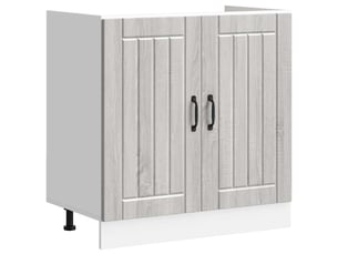 Meuble de cuisine, meuble de base de lavabo sonoma gris bois d'ingénierie shl2637