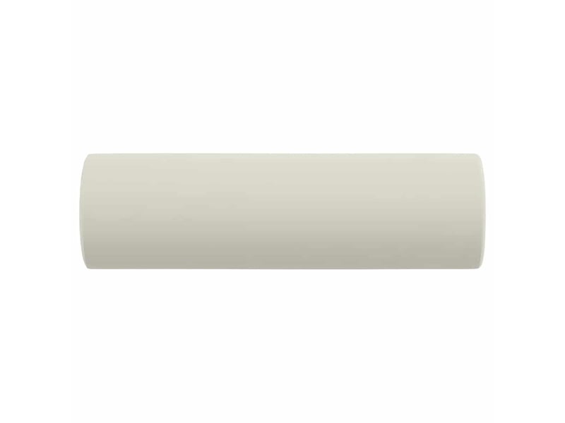  Lot de 2 coussins décoratifs crème ø15x50 cm velours cf60863  - Conforama D