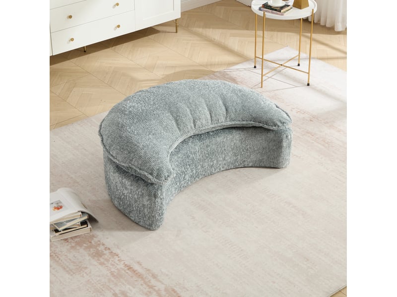  Canapé-lit tcqpz convertible 190,5 x 138 x 63 cm avec coussins polyester gris bleuté  - Conforama C