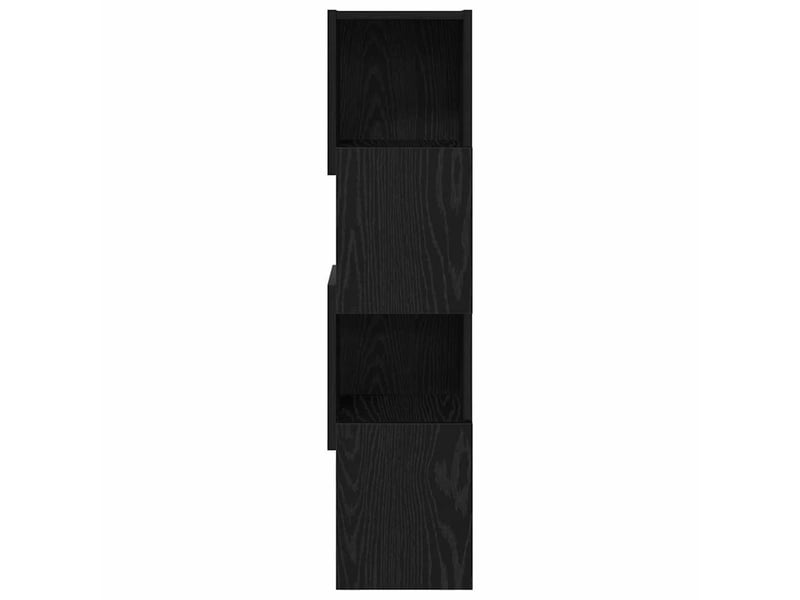  Meuble d'angle, meuble de rangement salon 25,5x25x102cm bois d'ingénierie chêne noir  - Conforama E