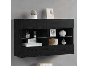 Meuble tv coloris noir 98.5 cm <strong></strong> <strong></strong>