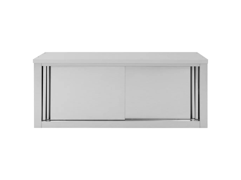  Armoire de cuisine murale avec portes coulissantes 120 x 40 x 50 cm design hygiénique rangement facile à nettoyer en acier inoxydable 02_0046015  - Conforama E