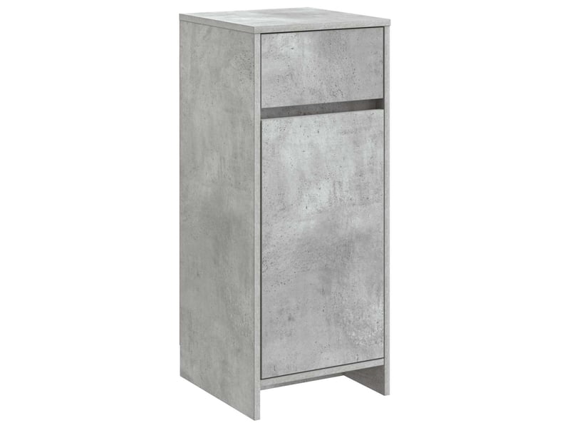  Armoire de salle de bain, meuble de rangement gris béton 35x36.5x85 cm  - Conforama A
