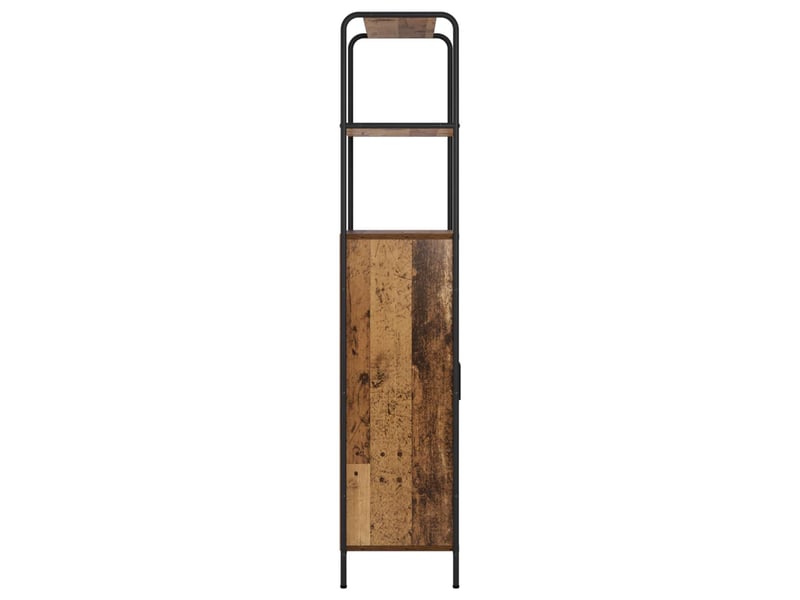  Haut armoire, armoire de rangement bois ancien 40x33x161 cm bois d'ingénierie shl21272  - Conforama E