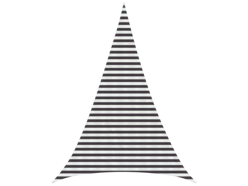  Voile d'ombre - voile d'ombrage - voile parasol 4 x 5 x 5 m hdpe triangulaire anthracite et blanc  - Conforama B