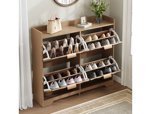 Meuble à chaussures 16 paire(s)  <strong></strong>  <strong></strong> coloris naturel