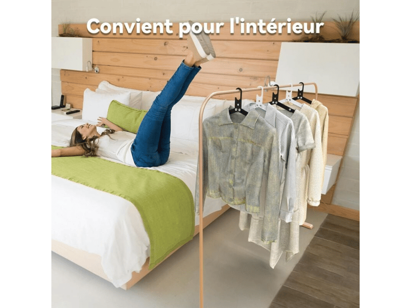  Cintres pliables - organisateur de vêtements et de chaussettes, idéal pour les voyages et la maison - lot de 3, noir FC-QYH-04474MF - Conforama D