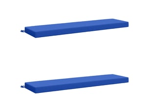 Lot de 2 coussins de banc, coussins d'assise soest 100 % polyester bleu royal cf57145