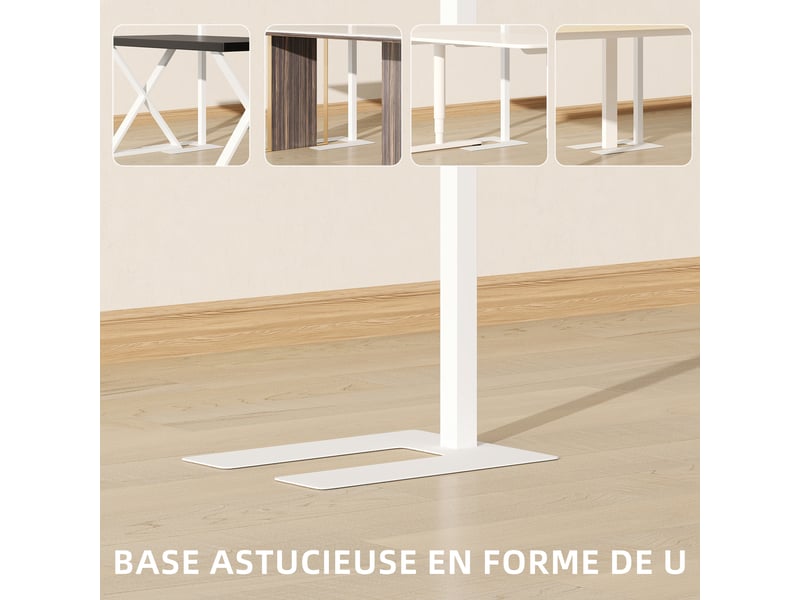  Lampadaire sur pied salon led dimmable spectre complet pour le soin des yeux télécommande blanc 60 x 32 x 196 cm  - Conforama W
