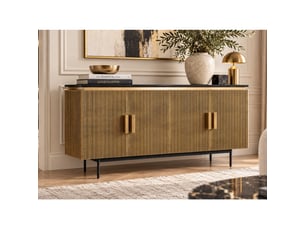 Buffet 4 porte(s) 0 tiroir(s) <strong>JLC KREATION</strong> <strong></strong> - 160 cm coloris doré