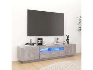 Meuble tv coloris gris 180 cm <strong></strong> <strong></strong>