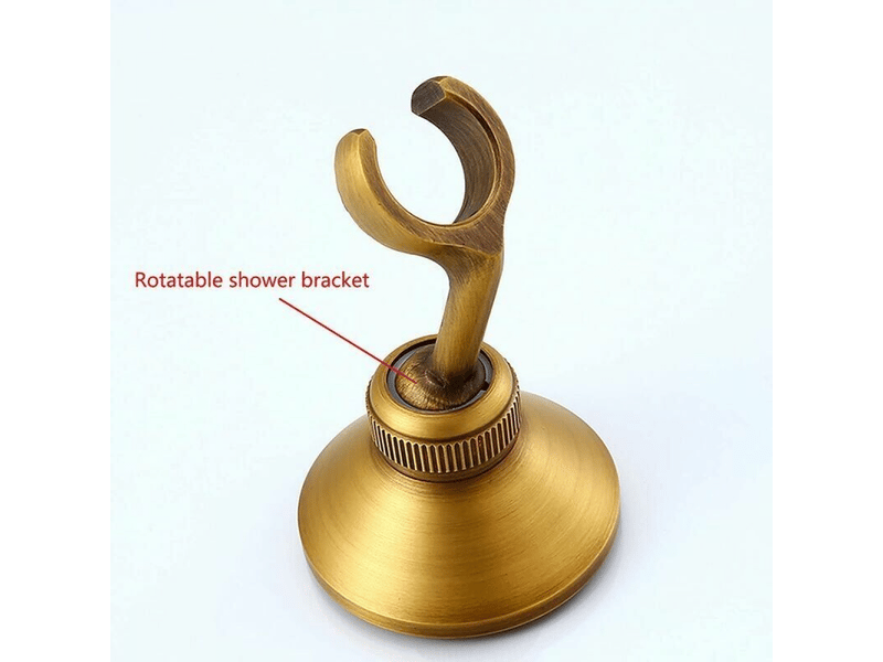  Kit de bidet pour toilette, douchette de bidet portable murale avec tuyau et support pour salle de bain, bronze antique  - Conforama D