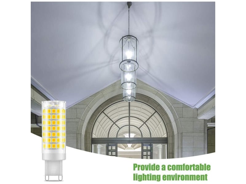  Ampoule led g9 5w blanc froid 6000k 530lm 220-240v lot de 6  - Conforama E