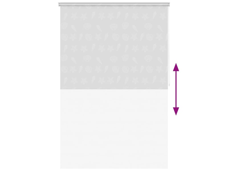 Store enrouleur, store roulant de douche 160x240 cm étoile de mer cf47280 - Conforama E
