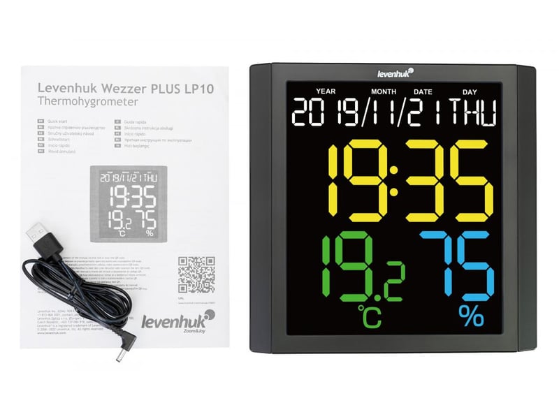  Levenhuk wezzer plus thermohygromètre lp10 78891 - Conforama C